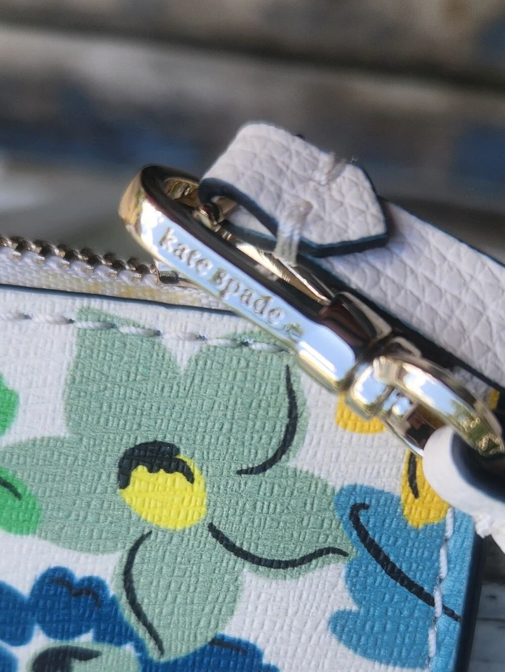 Kate Spade Floral Wristlet EUC